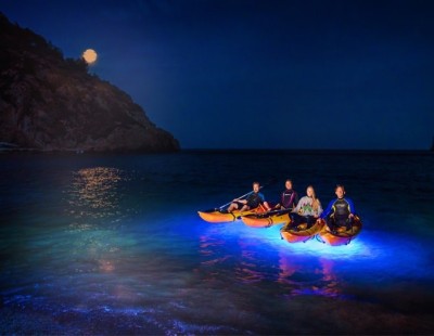 kayak javea de noche
