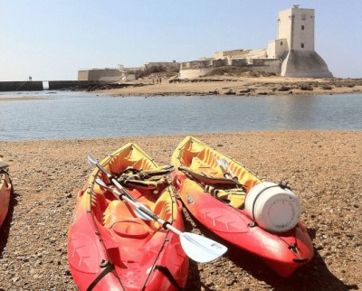 Alquiler de Kayak hasta el Castillo de Sancti Petri, Cádiz