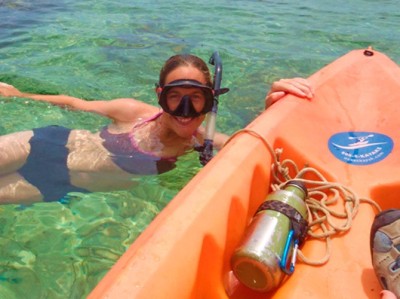 kayak and snorkeling at Peñón de Ifach