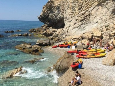 Excurision en kayak en las Calas de Villajoyosa