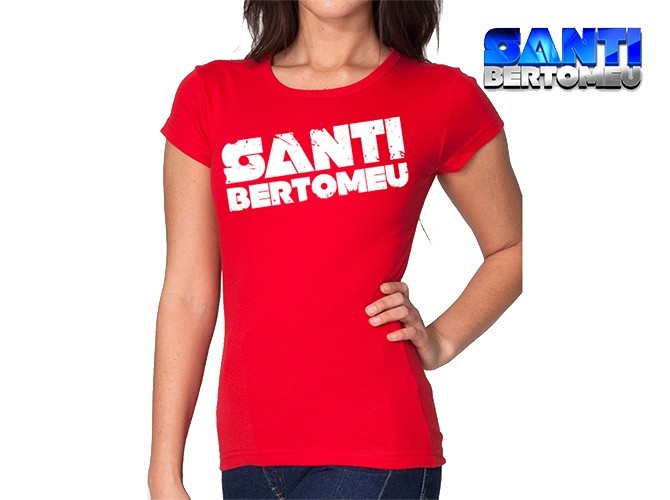 Camiseta Santi Bertomeu para chica Classic Edition rojo