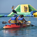 Kayaks Maldivas Island Park en la Playa de Punta Umbría