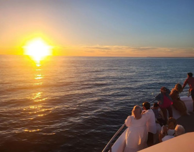 Sunset boat trip around...