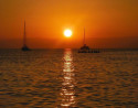 Sunset in Altea on a Motor Catamaran