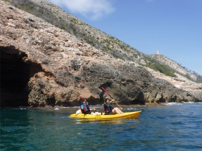 Alquiler de Kayak las Rotes Cova Tallada en Denia
